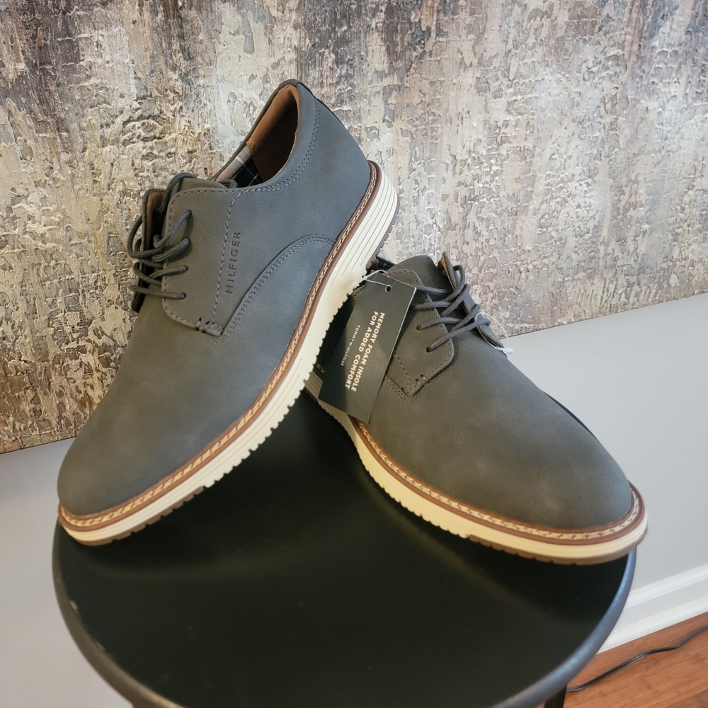 Tommy Hilfiger Gray Men's Hiser Casual Lace-Up Shoes